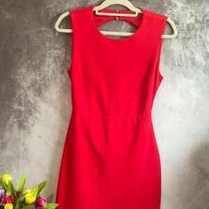 Lulus  Large RED backless dress  excellent used condition great for night out